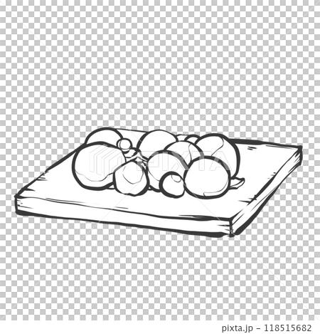 鶏きんかんの手描き筆絵風イラスト 118515682