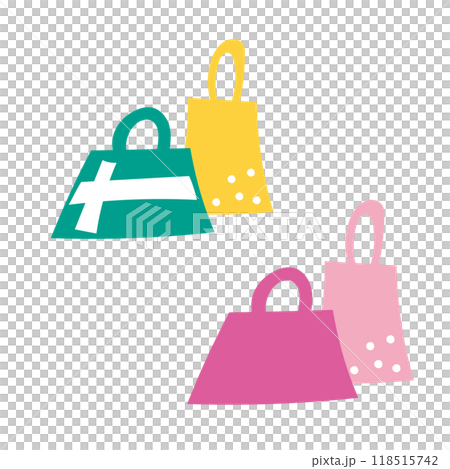 買い物の袋のイラストセット 118515742
