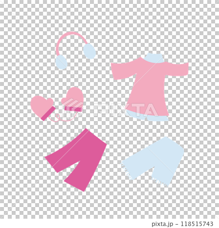 衣服のイラスト素材セット 118515743