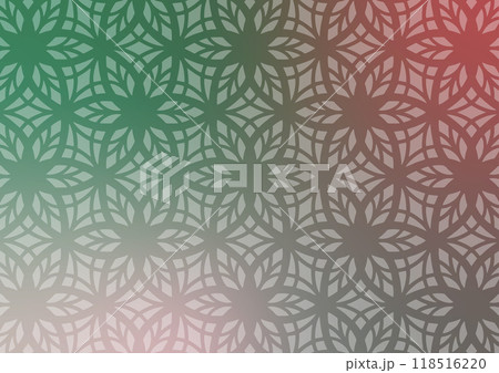 Pattern flower green abstract red line background  Pattern flower green abstract red line background  118516220