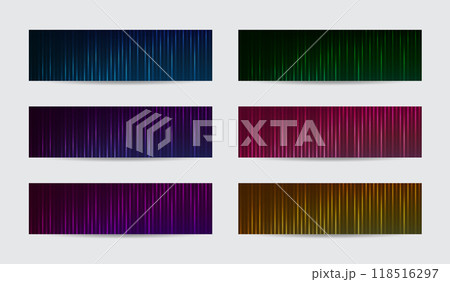 Header modern design element set colors concept  118516297