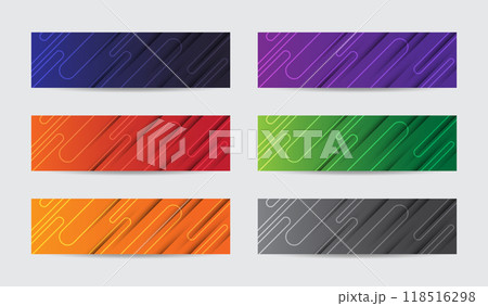 Soft abstract concepts and colors design elements headers 118516298