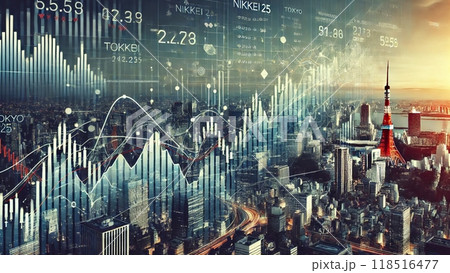 日経平均株価を表す画像 118516477