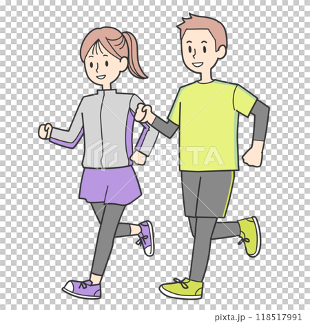 男人和女人跑 118517991