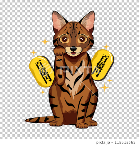 Lucky cat | Bengal Lucky cat | Bengal 118518565