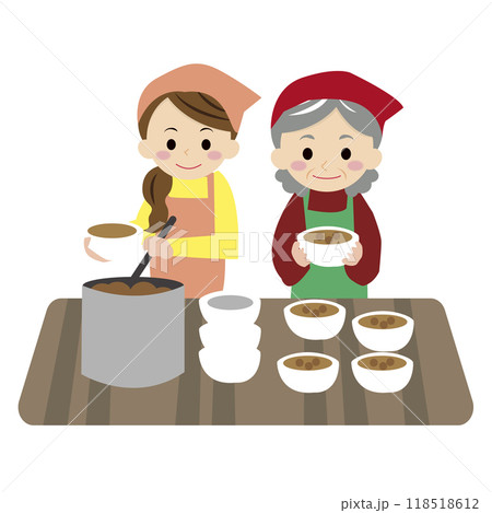 炊き出し 炊き出し 118518612