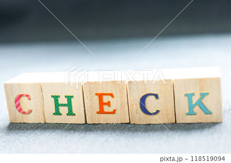 木のキューブ　～CHECK～ 118519094