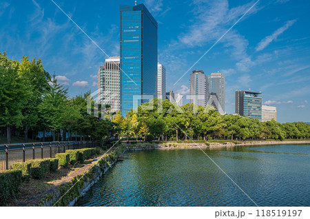 大阪ビジネスパーク　大阪城内からの風景 118519197