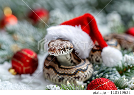 Beautiful greeting card with holiday composition for happy and joy celebrate New Year 118519622
