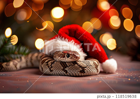 Beautiful greeting card with holiday composition for happy and joy celebrate New Year 118519638