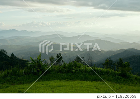 mountain view at Galyani Vadhana district. mountain view at Galyani Vadhana district. 118520659