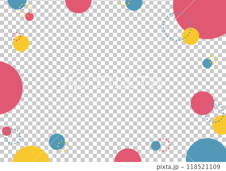 圓形流行框架，簡單的背景 118521109