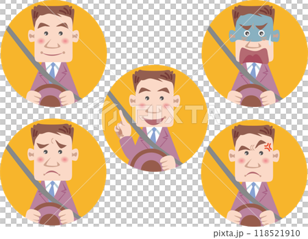 Traffic safety <Driver's emotions, businessmen, bust up> 118521910