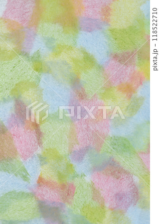 ちぎり和紙によるカラフルな背景素材 118522710