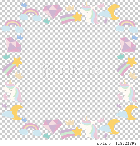 ゆめかわのフレーム 118522898