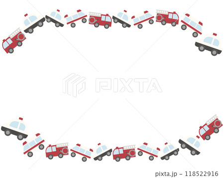 働く車のフレーム 118522916