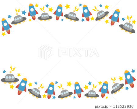 ユーフォーとロケットのフレーム 118522936