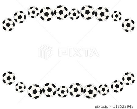 サッカーのフレーム サッカーのフレーム 118522945