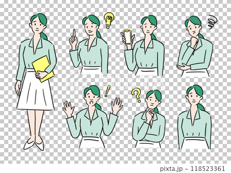 Working women vector set 118523361