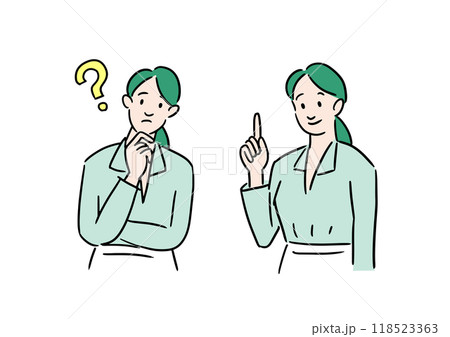 疑問が解決したビジネスウーマン 118523363