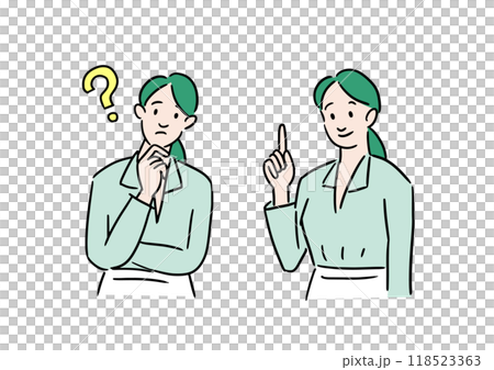 疑問が解決したビジネスウーマン 118523363