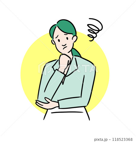 悩むビジネスウーマン 悩むビジネスウーマン 118523368