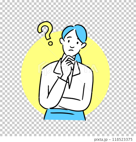 擔心的女商人 118523375