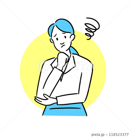 悩むビジネスウーマン 118523377