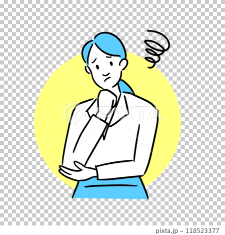 悩むビジネスウーマン 118523377