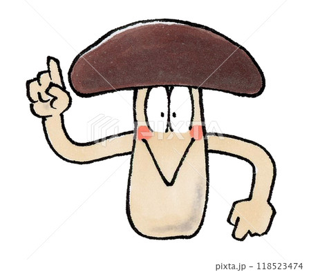 キノコのキャラクター キノコのキャラクター 118523474