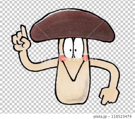 キノコのキャラクター キノコのキャラクター 118523474