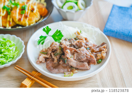 牛タン下のネギだれ炒め 118523878