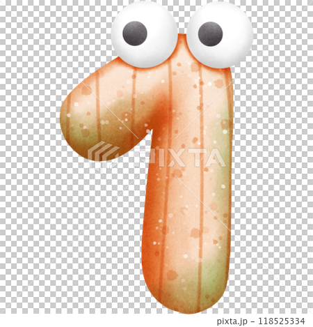 pumpkin alphabets and numbers 118525334