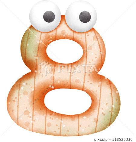 pumpkin alphabets and numbers 118525336