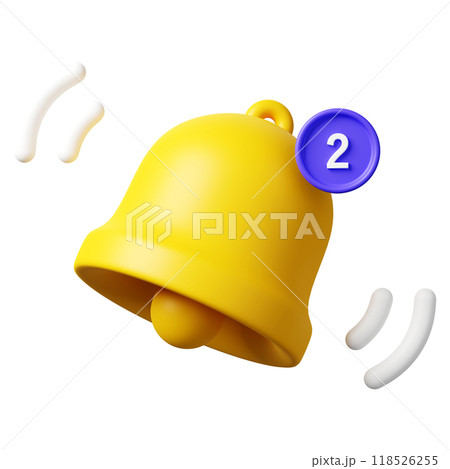 3DCG｜新着をお知らせするベルのアイコン 118526255
