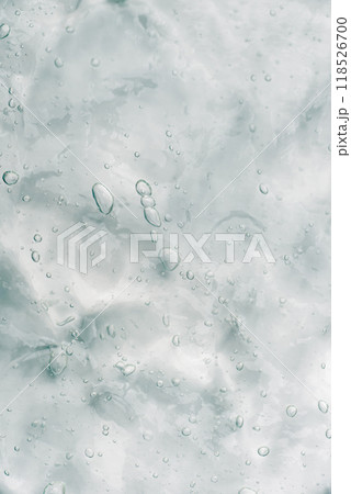 Transparent gel texture on a white background. 118526700