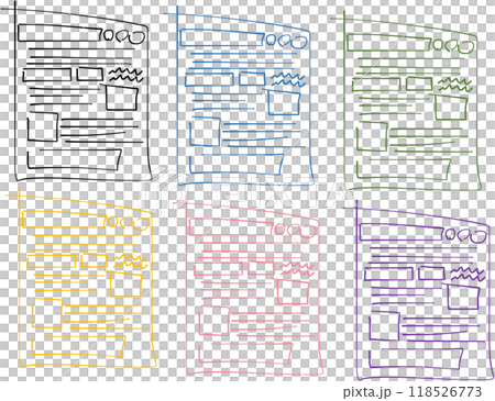 Text illustration set Text illustration set 118526773