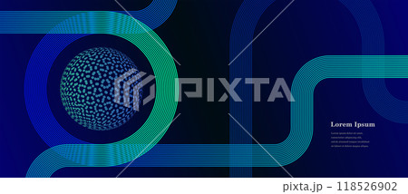 幾何学 抽象 ストライプ ライン サークル 背景 118526902