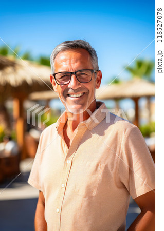 Vacation Verve: Senior Travel Maven in Radiant Escape 118527078