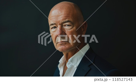 Sophisticated Elderly Man with Refined Style Sophisticated Elderly Man with Refined Style 118527143