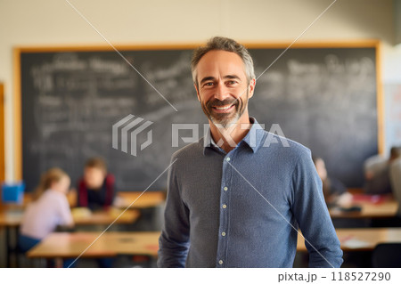 Cheerful Senior Tutoring Physics Enthusiasts 118527290