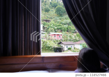 Luxury Room Window view of Green mountain at East Sikkim Lingtham 118527466