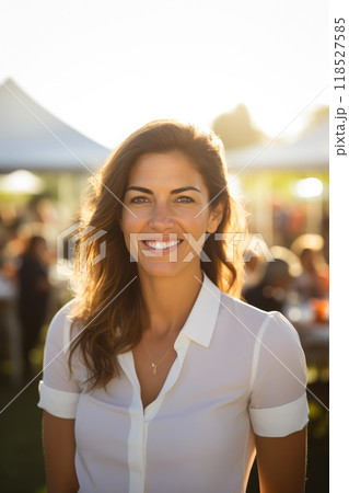 Engaging Event Manager in Vibrant Outdoor Venue 118527585