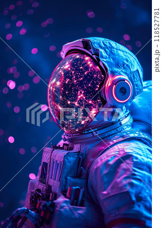 Cosmic Melodies: Astronaut Tuned to the Galaxy 118527781