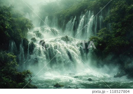 Iguazu's Beauty Unveiled: The Realistic Wide Angle 118527804