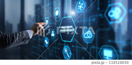 DMS Document Management System in addition to digitization and process automation to efficiently manage files 118528030