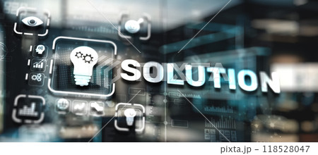 Business concept. Problem solution success. Modern business, Innovative of new ideas 118528047