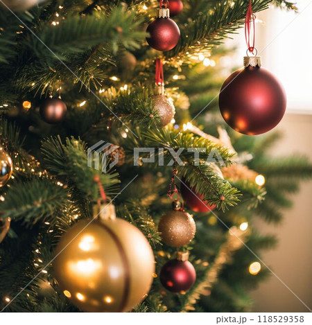 クリスマスツリーのある風景 118529358