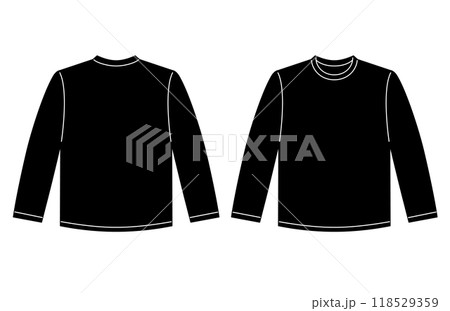 長袖Tシャツ黒 118529359