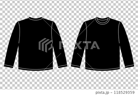 長袖Tシャツ黒 118529359